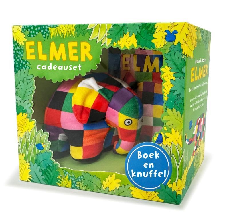 David McKee; Elmer boek en knuffel cadeauset