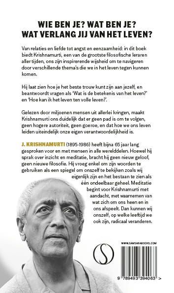 Krishnamurti; Wat doe jij met je leven?