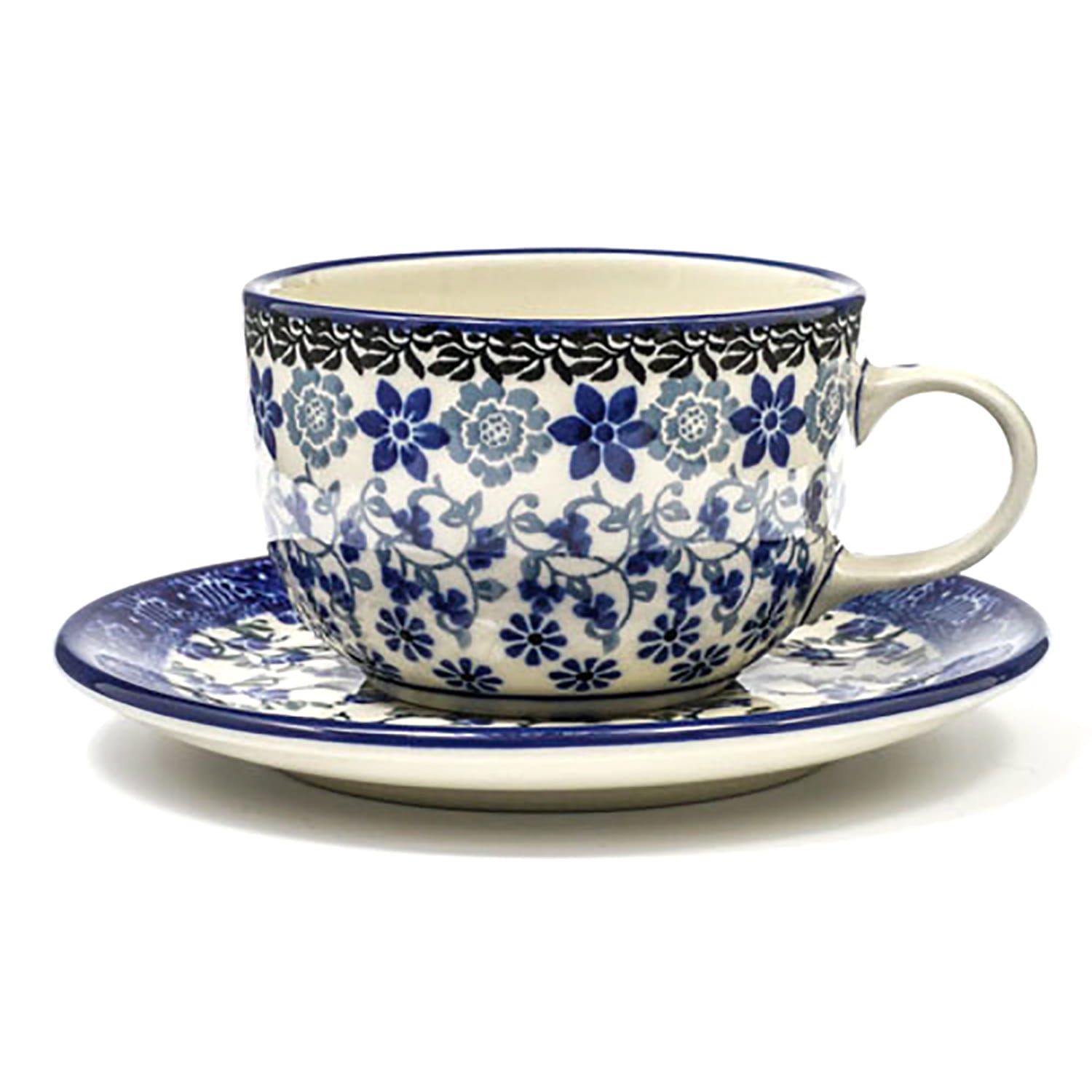 Bunzlau Castle Cup and Saucer 240 ml Belle Fleur