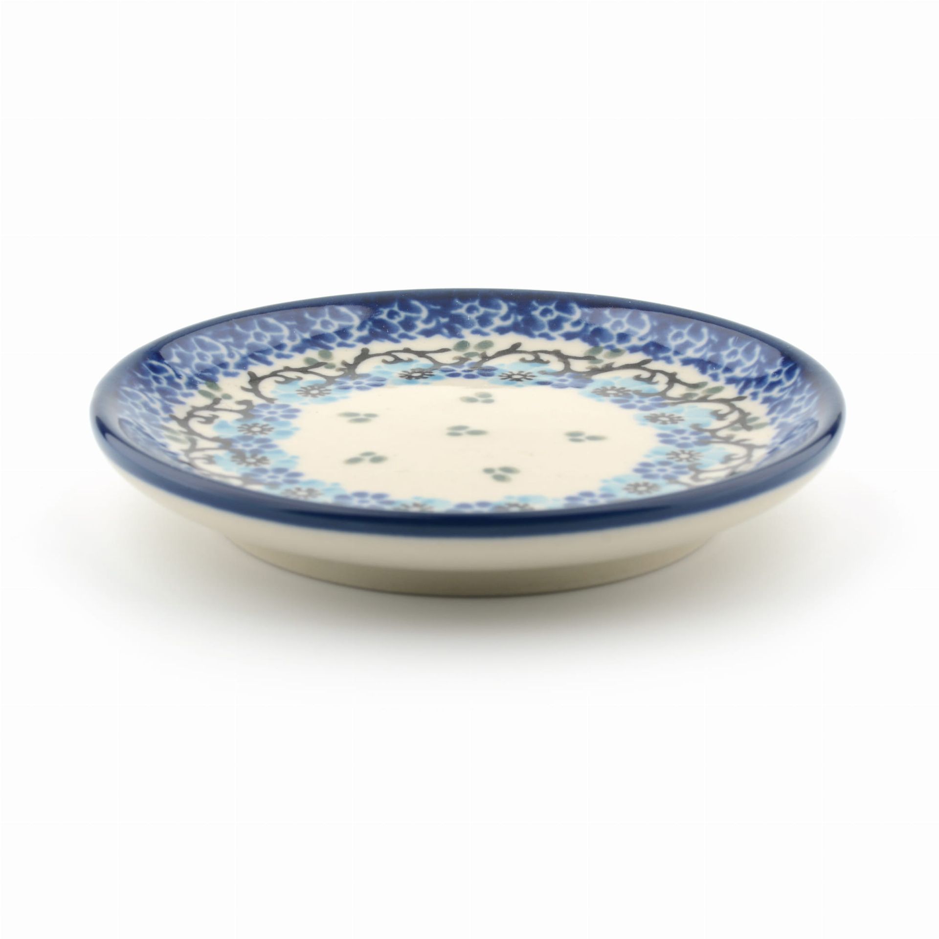 Bunzlau Castle Theetip rond Royal Blue