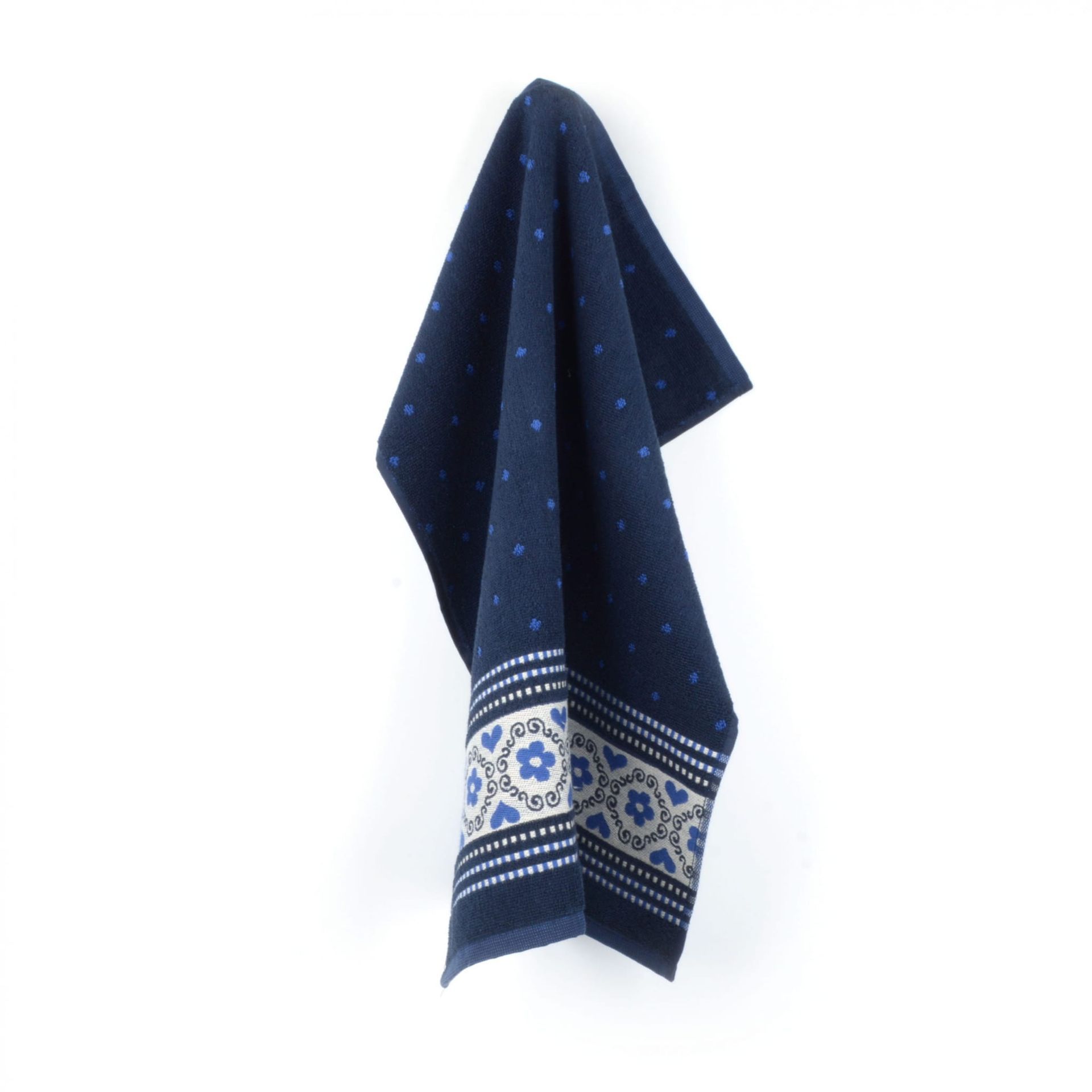 Bunzlau Castle Handdoek Blossom Donkerblauw