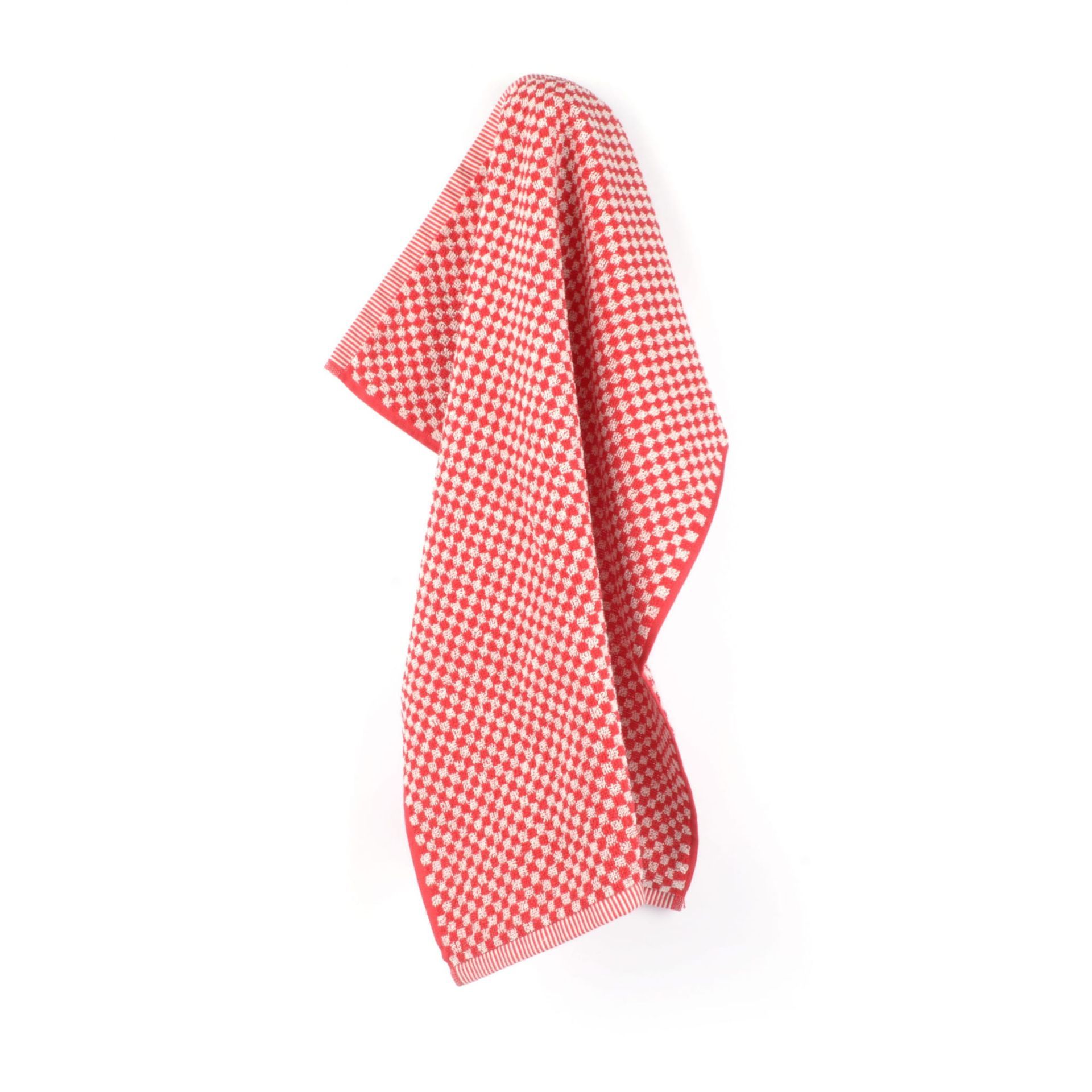 Bunzlau Castle Handdoek Kleine Ruit Rood