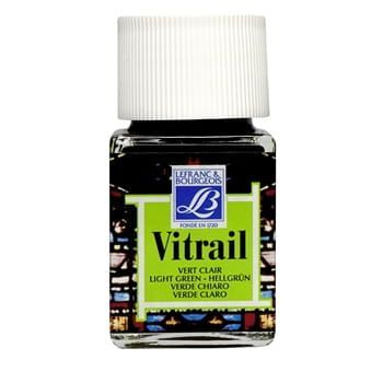 Flesje Lefranc & Bourgeois Vitrail lichtgroene glasverf.