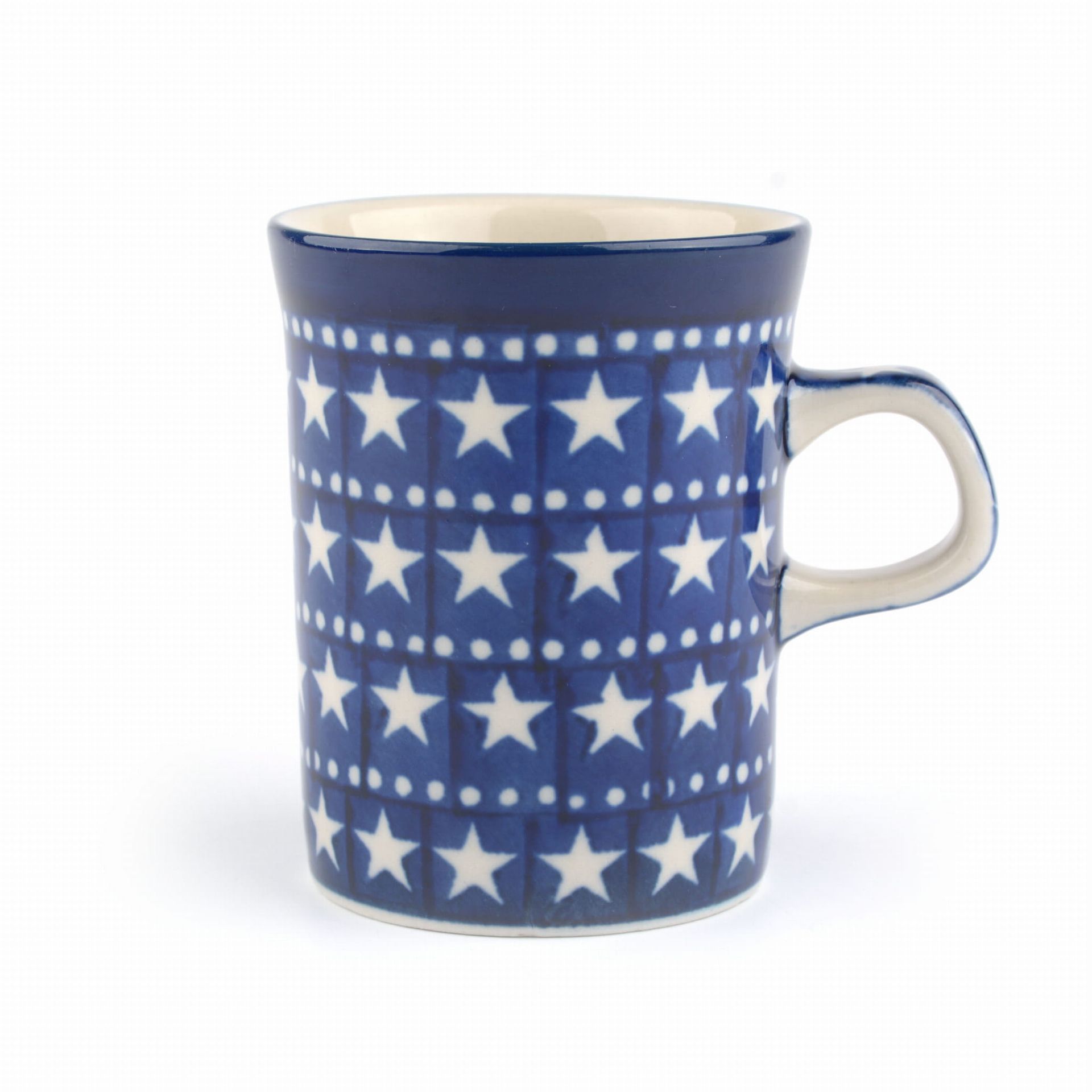 Bunzlau Castle Rechte mok 250 ml Blue Stars