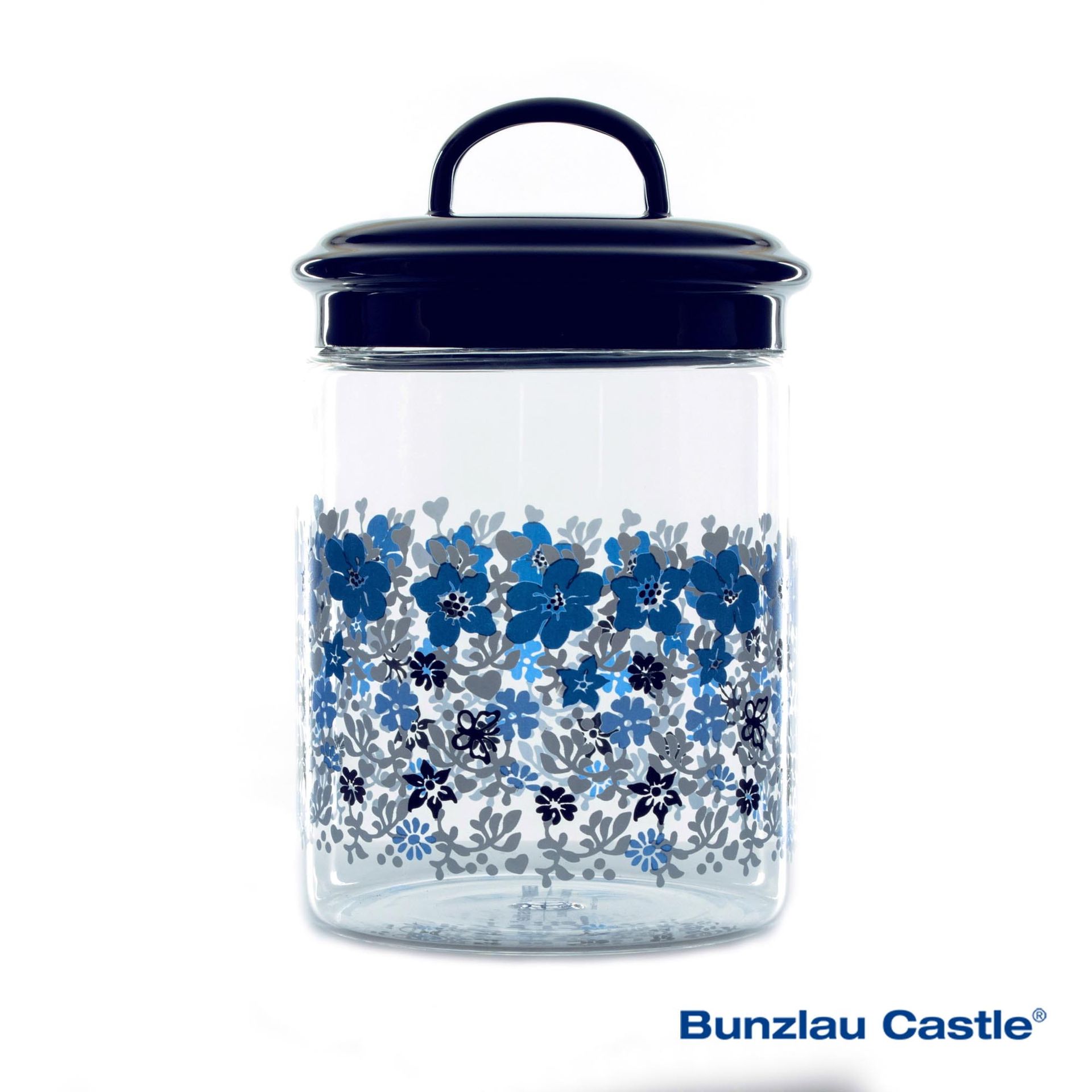 Bunzlau Castle Storage Jar Violets 1200 ml