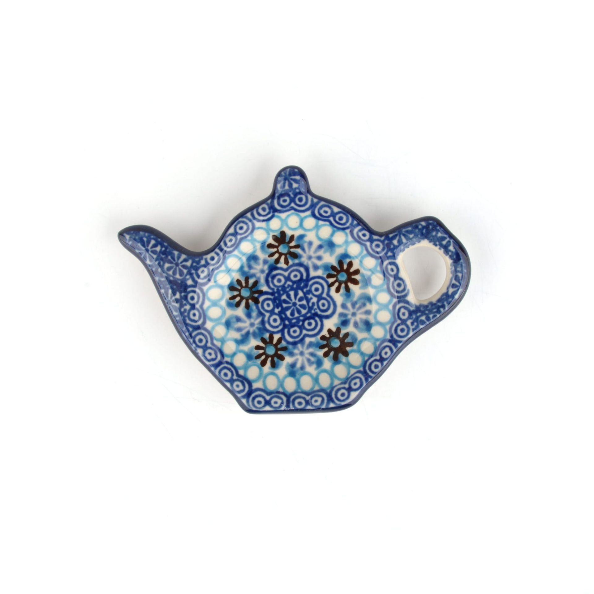 Bunzlau Castle Theetip theepot Blue Coral