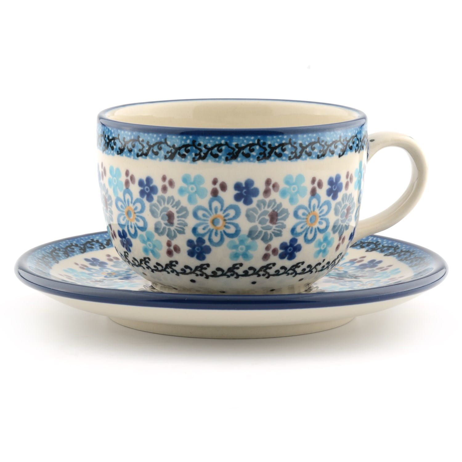 Bunzlau Castle Cup and Saucer 240 ml Springtime