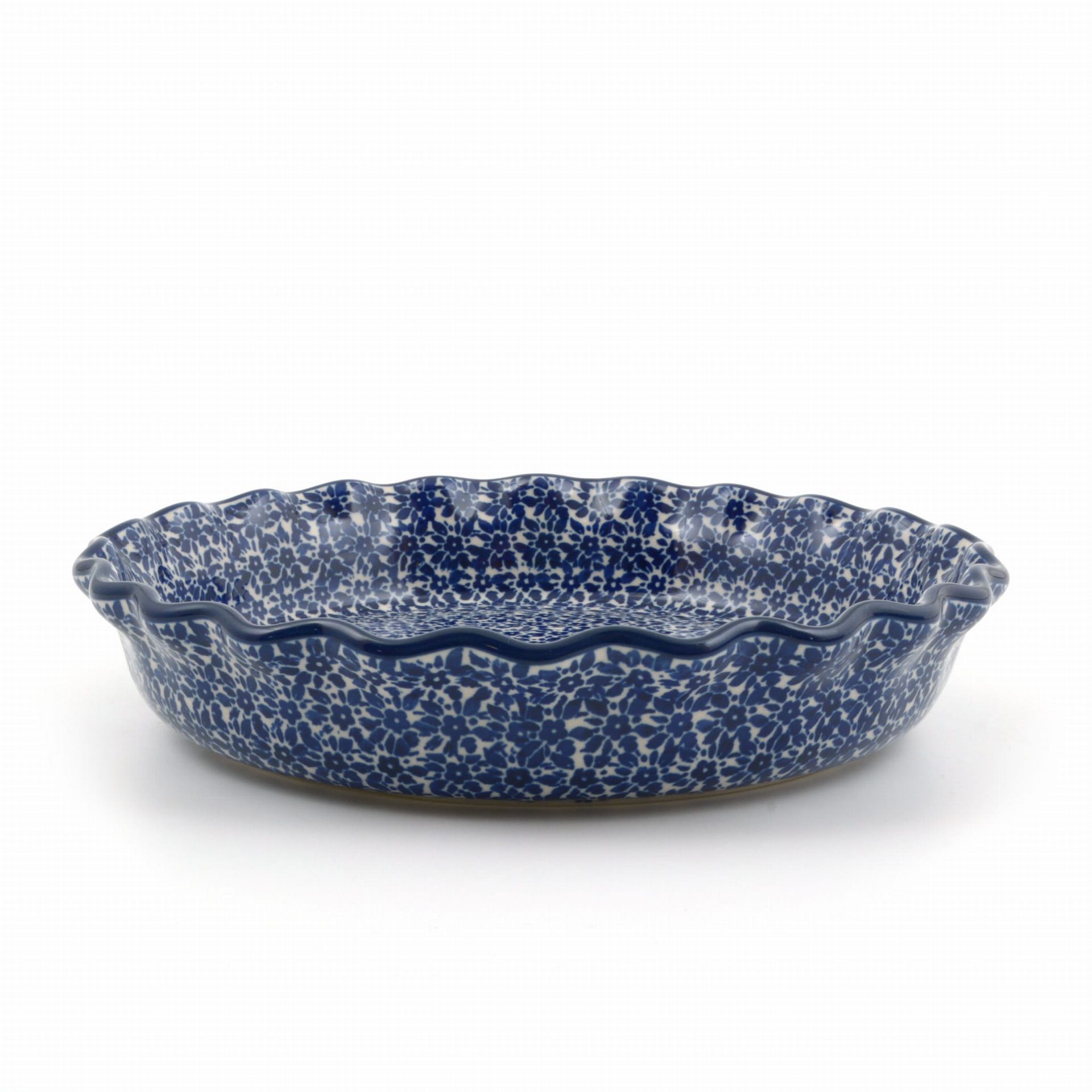 Bunzlau Castle Pie Dish Wide Edge 1610 ml Indigo