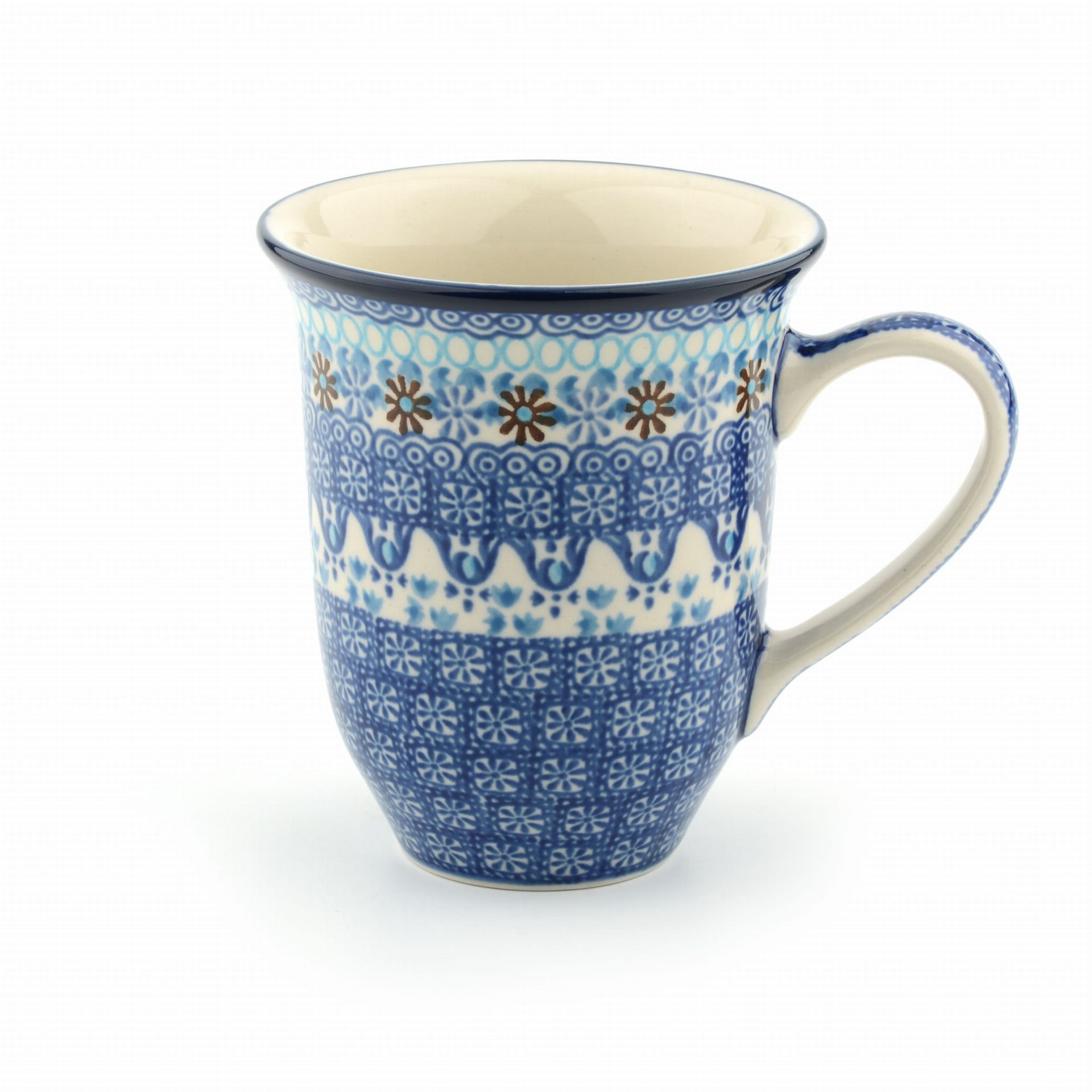 Bunzlau Castle Tulp mok 500 ml Blue Coral