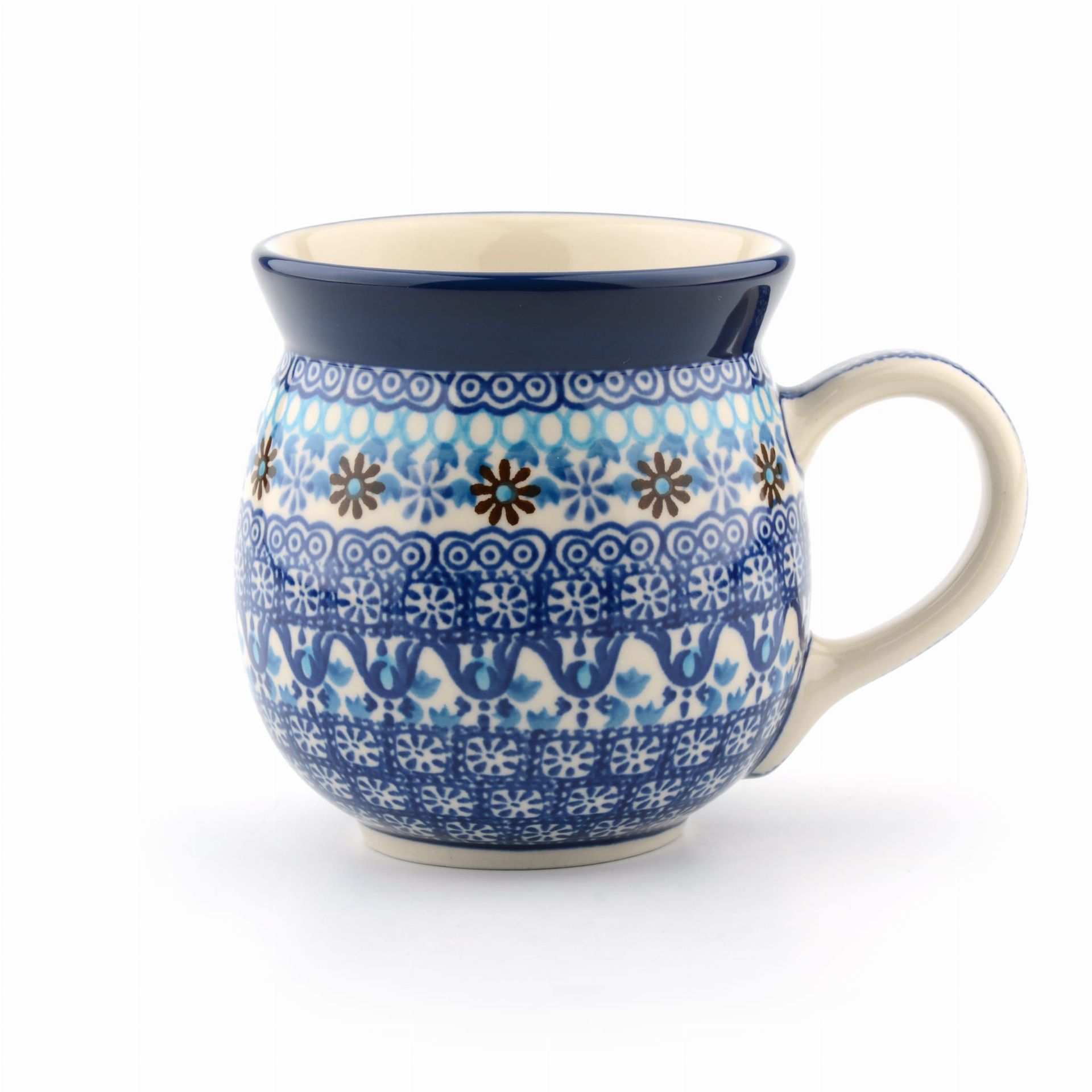 Bunzlau Castle Boeren mok 500 ml Blue Coral