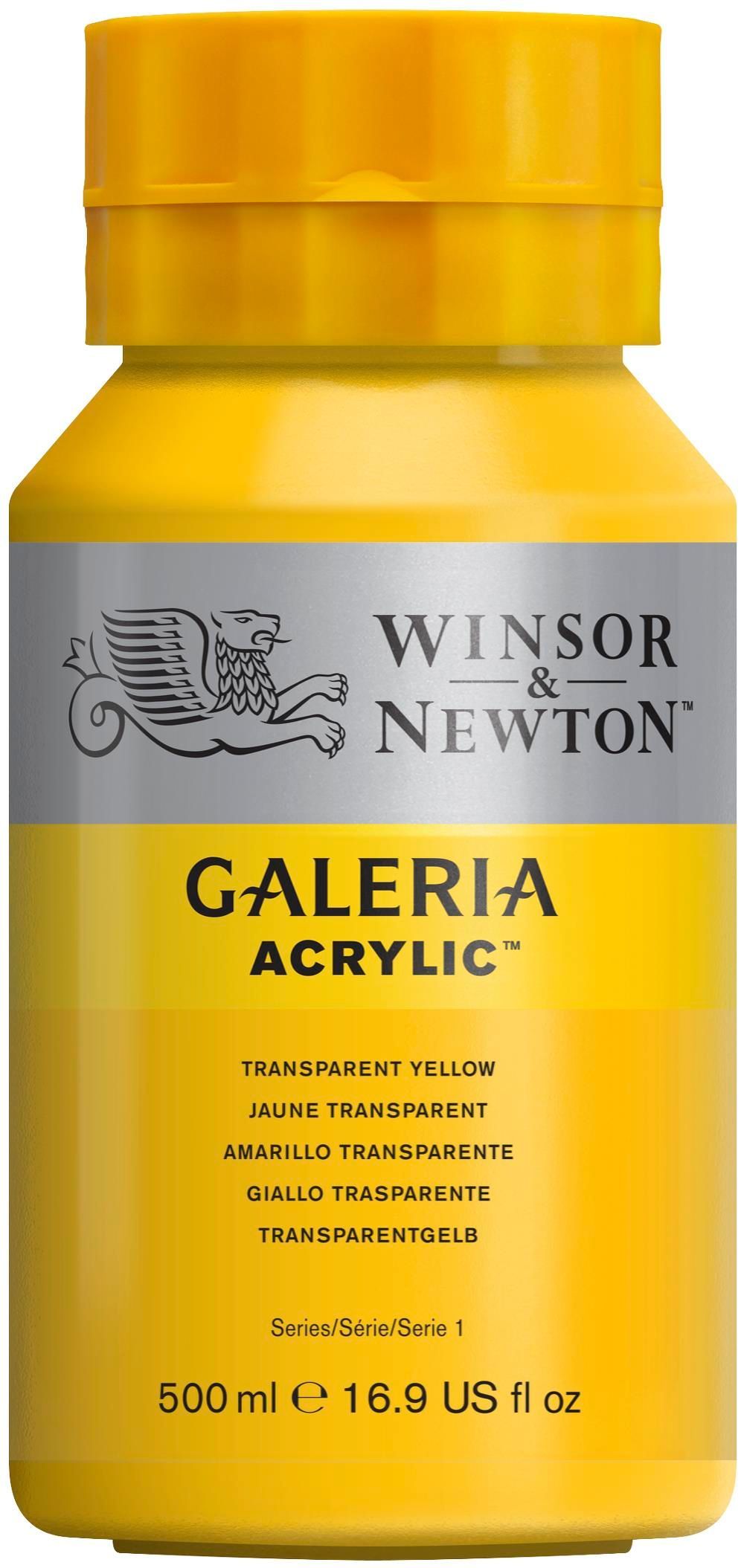 Winsor & Newton - Galeria Acrylic Transparent Yellow (500ml)
