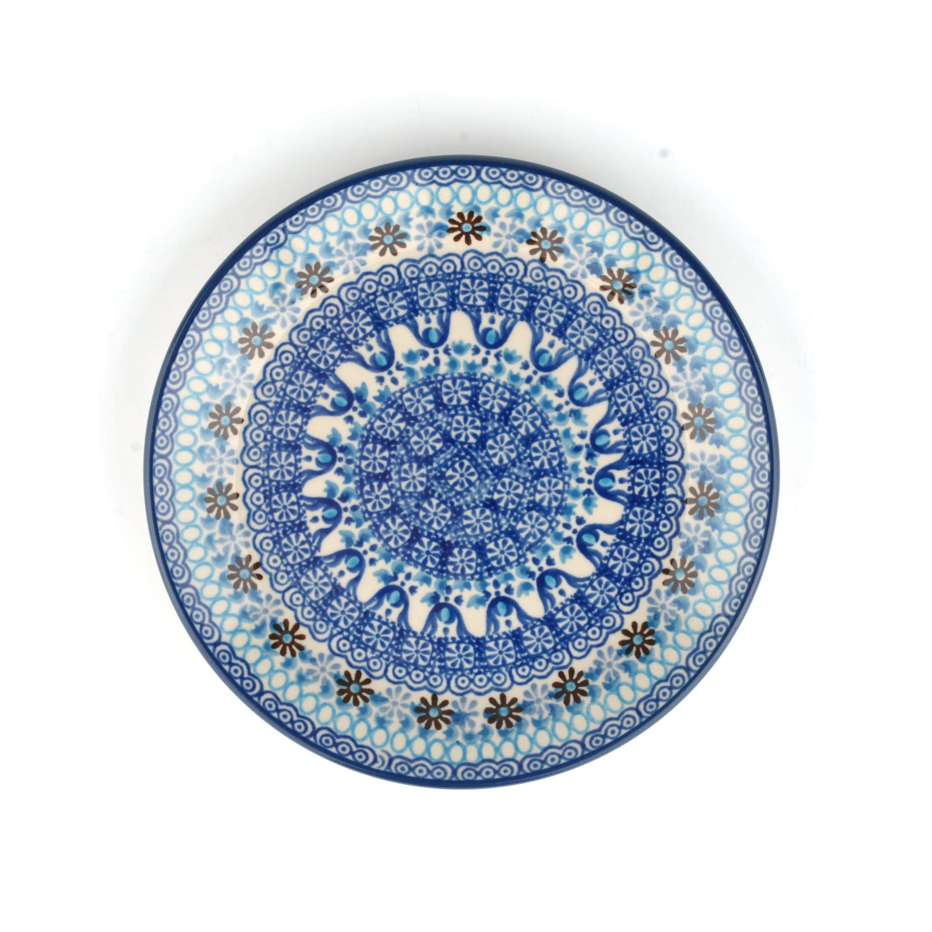 Bunzlau Castle Ontbijtbord plat 20 cm Blue Coral