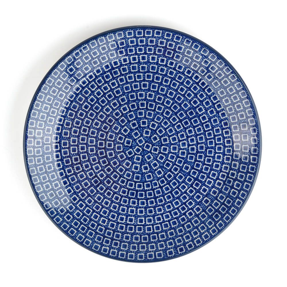Bunzlau Castle Dinerbord plat 25 cm Blue Diamond