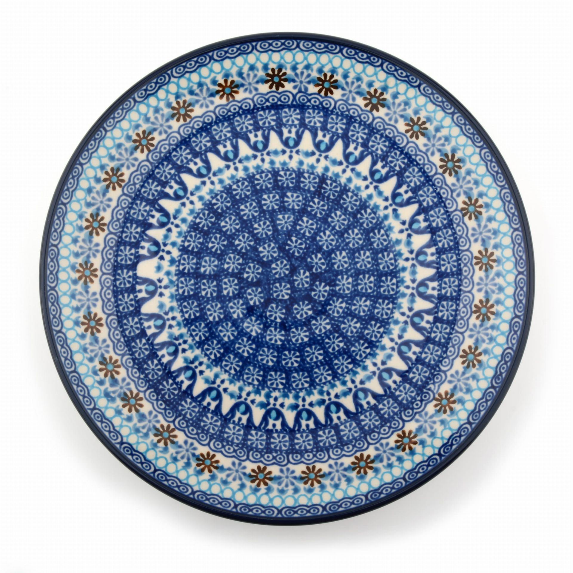 Bunzlau Castle Lunchbord 23,5 cm Blue Coral
