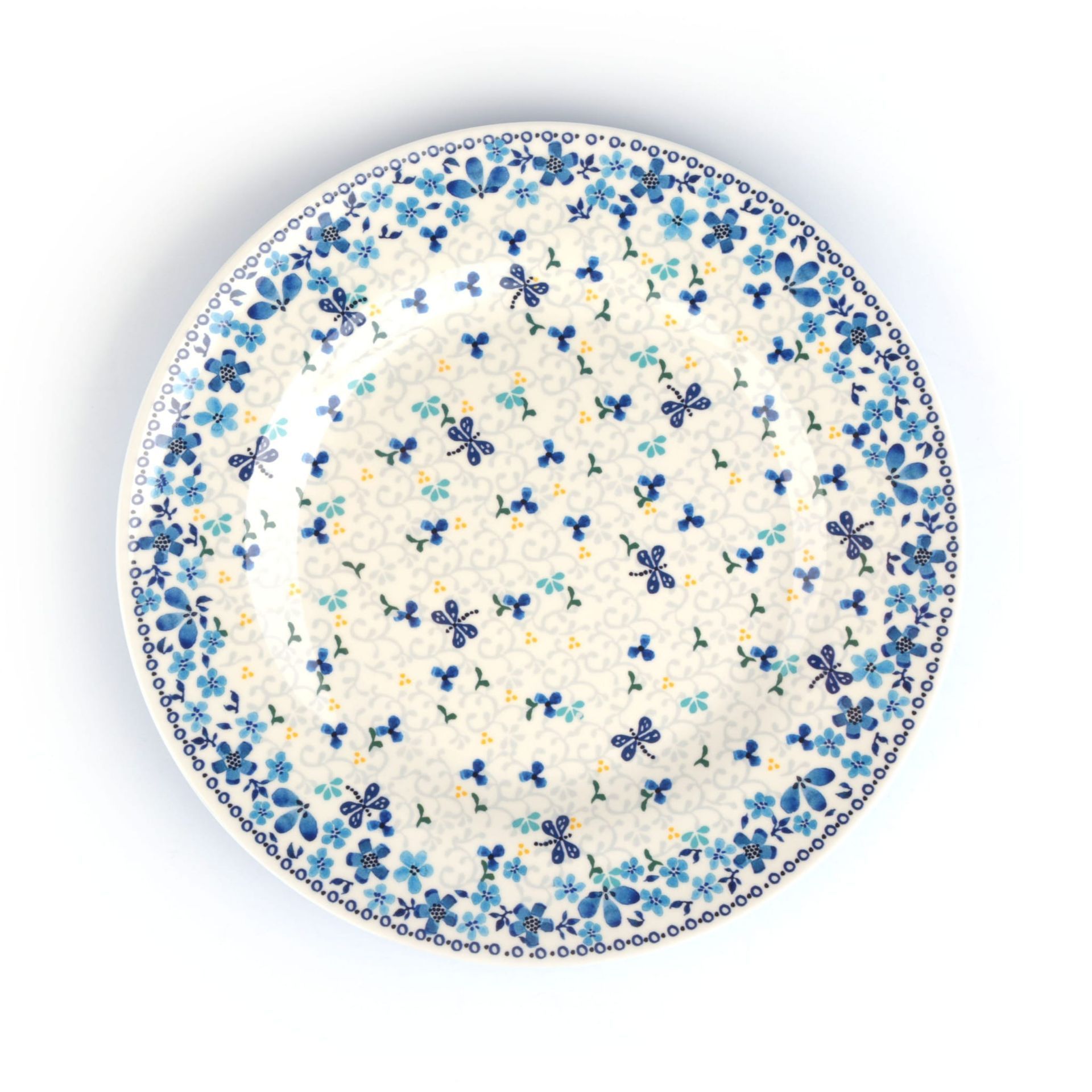 Bunzlau Castle Melamine Plate Dragonfly Garden 25 cm