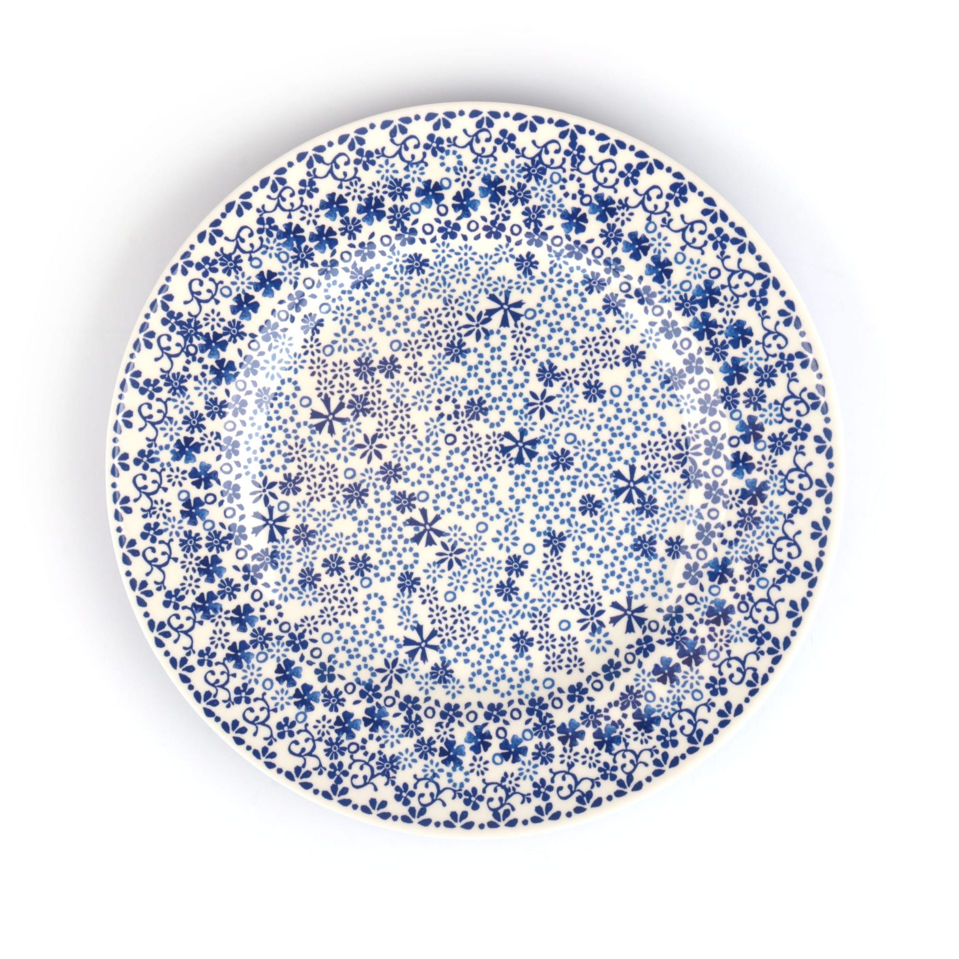 Bunzlau Castle Melamine Plate Indigo Lace 25 cm