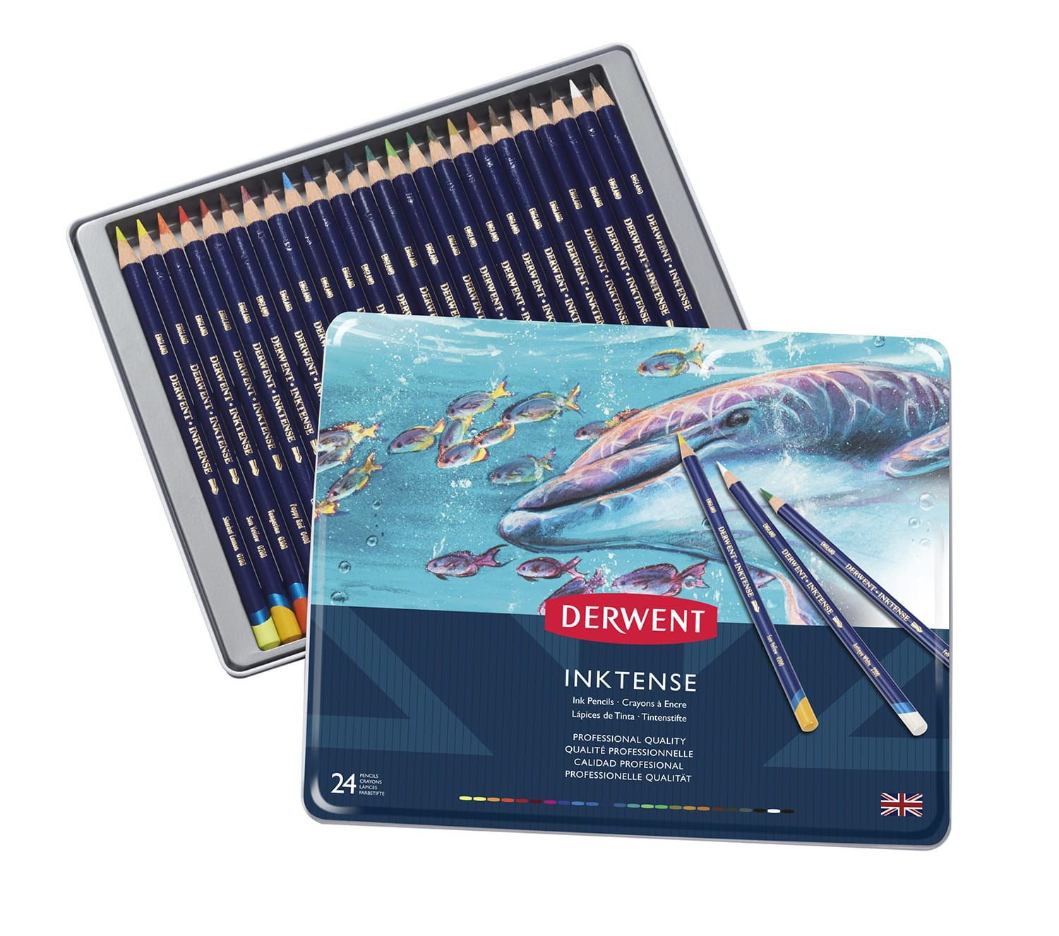 Derwent - Inktense Aquarelpotloden (24 kleuren)