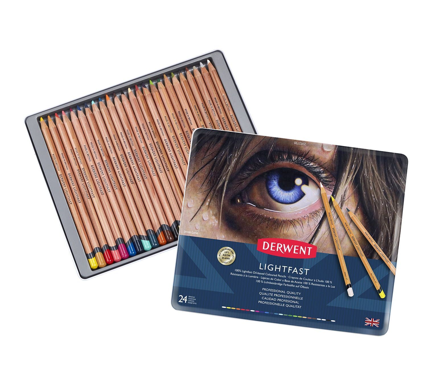 Derwent - Lightfast Professionele potloden (24 kleuren)