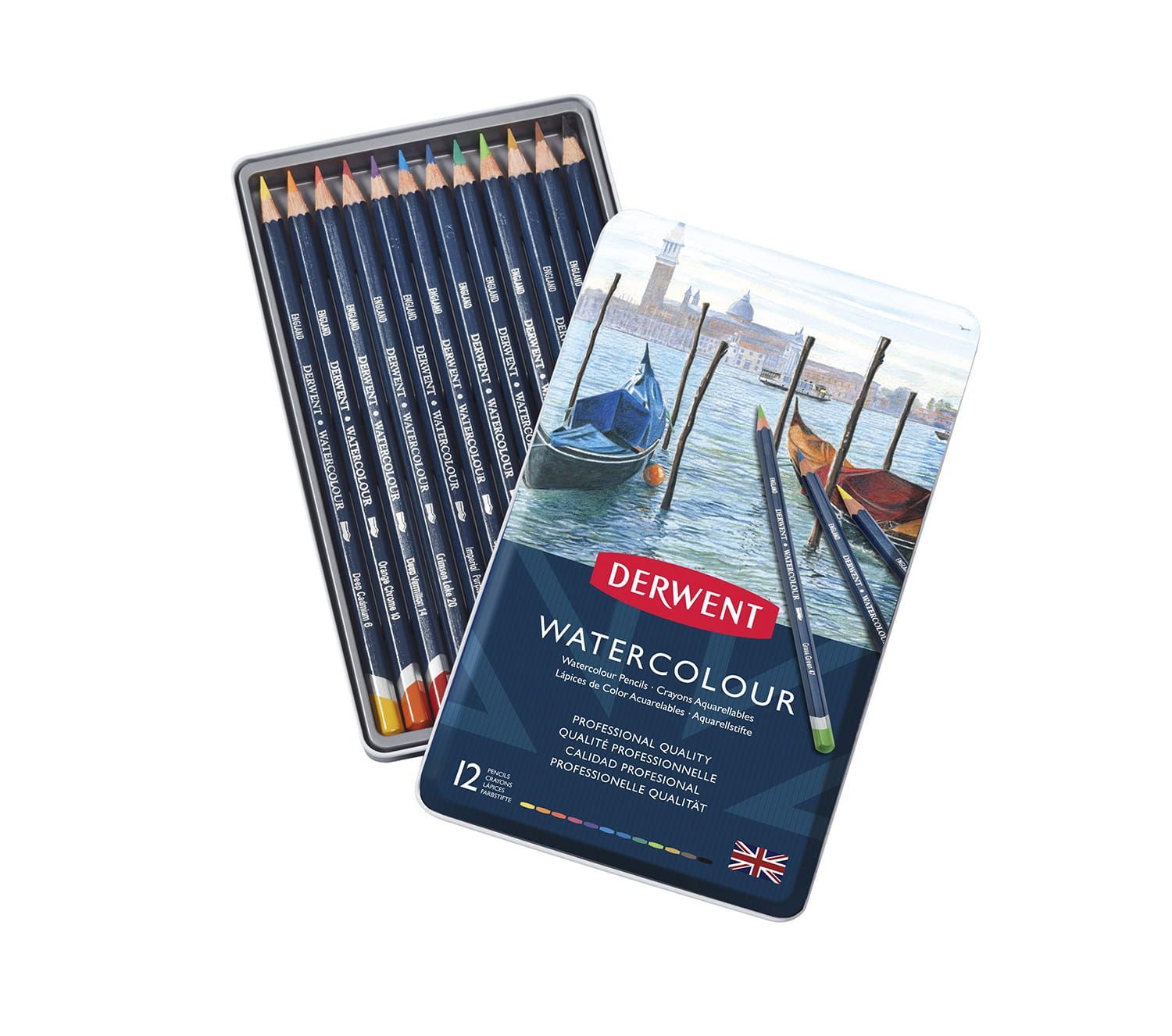 Derwent - Watercolour Potloden (12 kleuren)