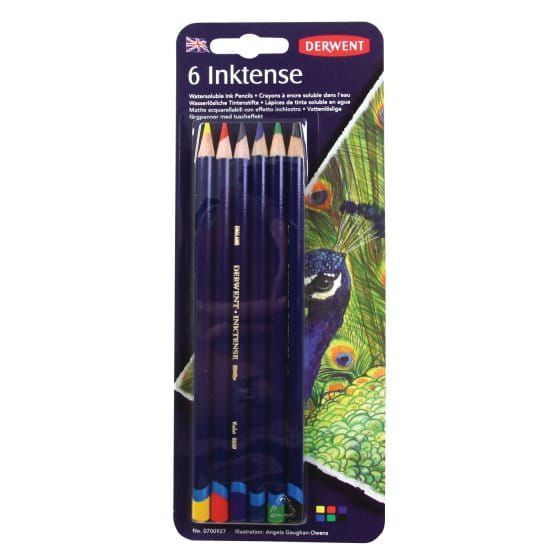 Derwent - Inktense Aquarelpotloden (6 kleuren)