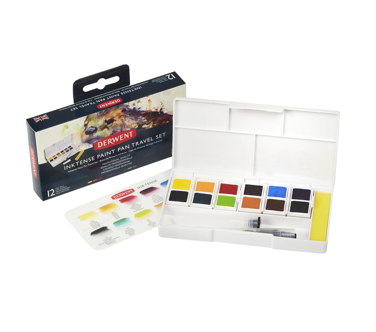 Derwent - Inktense Paint Pan Travel set palette #01