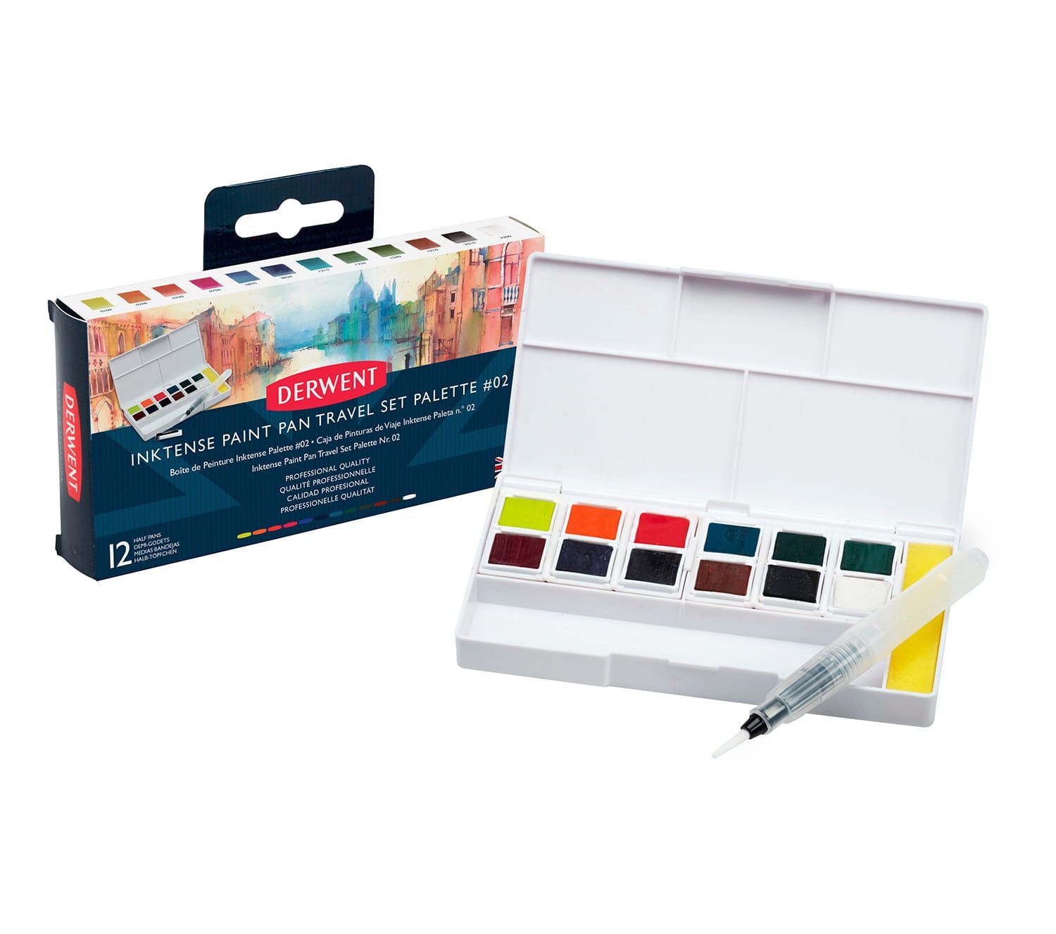 Derwent - Inktense Paint Pan Travel set palette #02