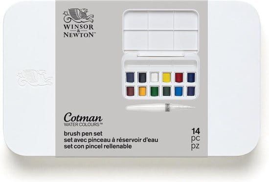 Winsor & Newton - Water Colours Brush pen set (14pc)