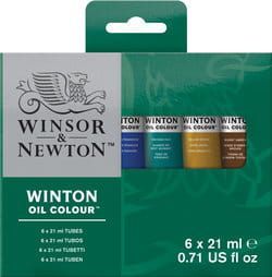Winsor & Newton - Winton Olieverf Set 6 x 21 ml