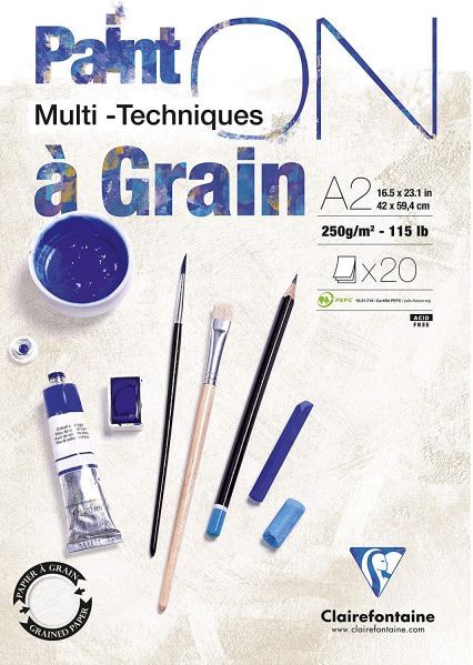 Clairefontaine Paint ON Multi - Techniques A2 Structuur