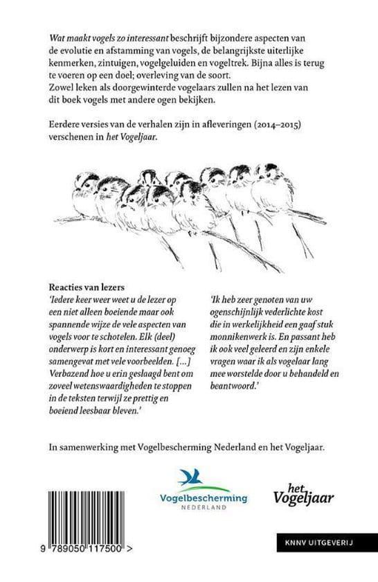 Book cover with bird illustrations: title 