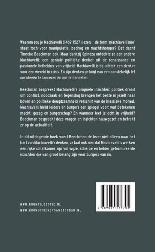 Tinneke Beeckman; Machiavelli's lef