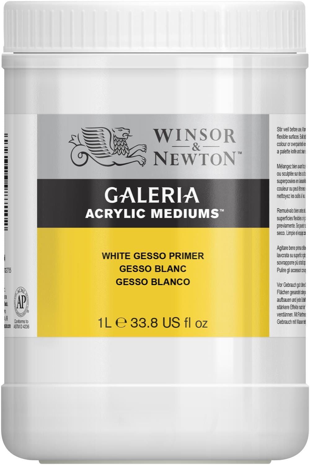 Winsor & Newton - Gesso Wit 1 L