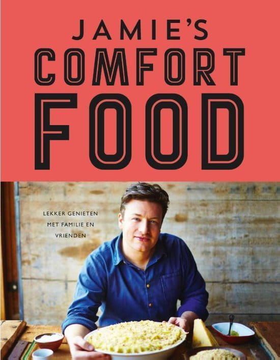 Jamie Oliver met een taart uit zijn kookboek 