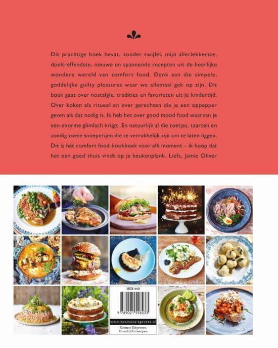Jamie Oliver met een taart uit zijn kookboek 