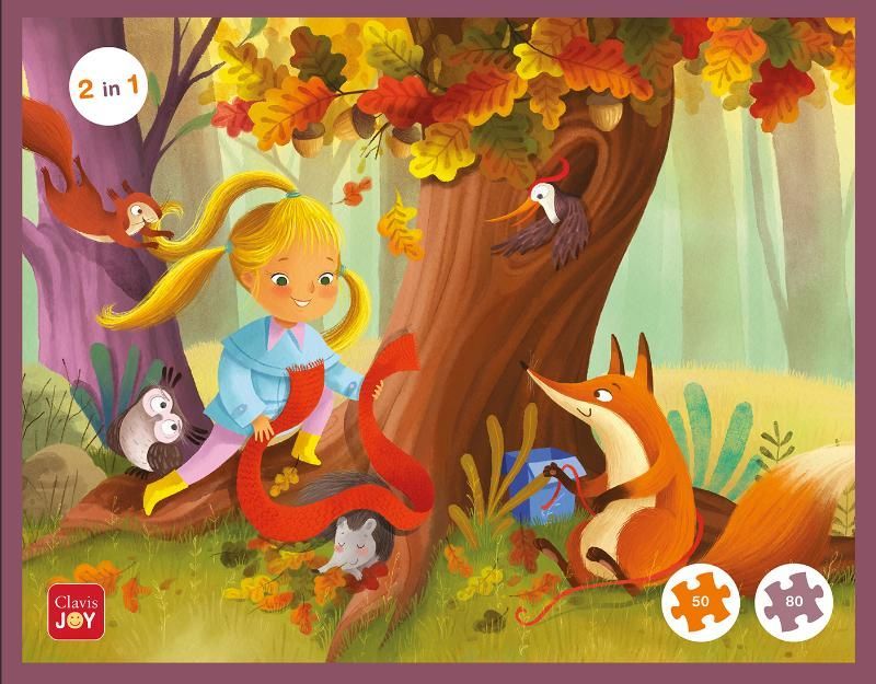 Puzzelen Met Pippa en de vermiste egel. 2-in-1- puzzel