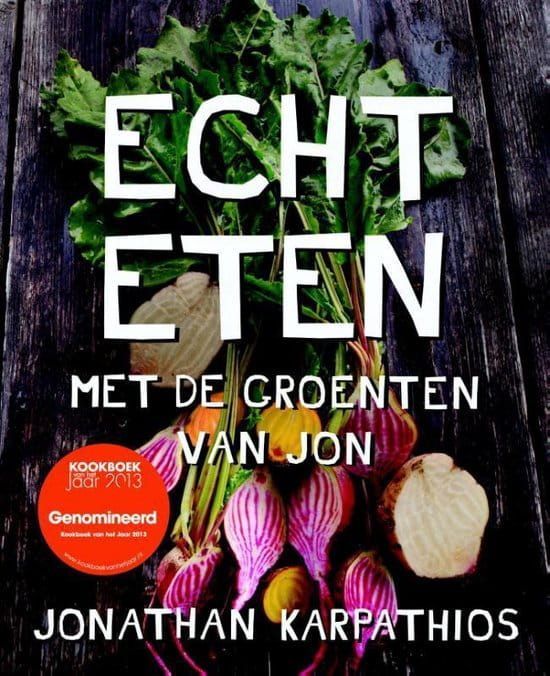 Omslag van een kookboek met de tekst 