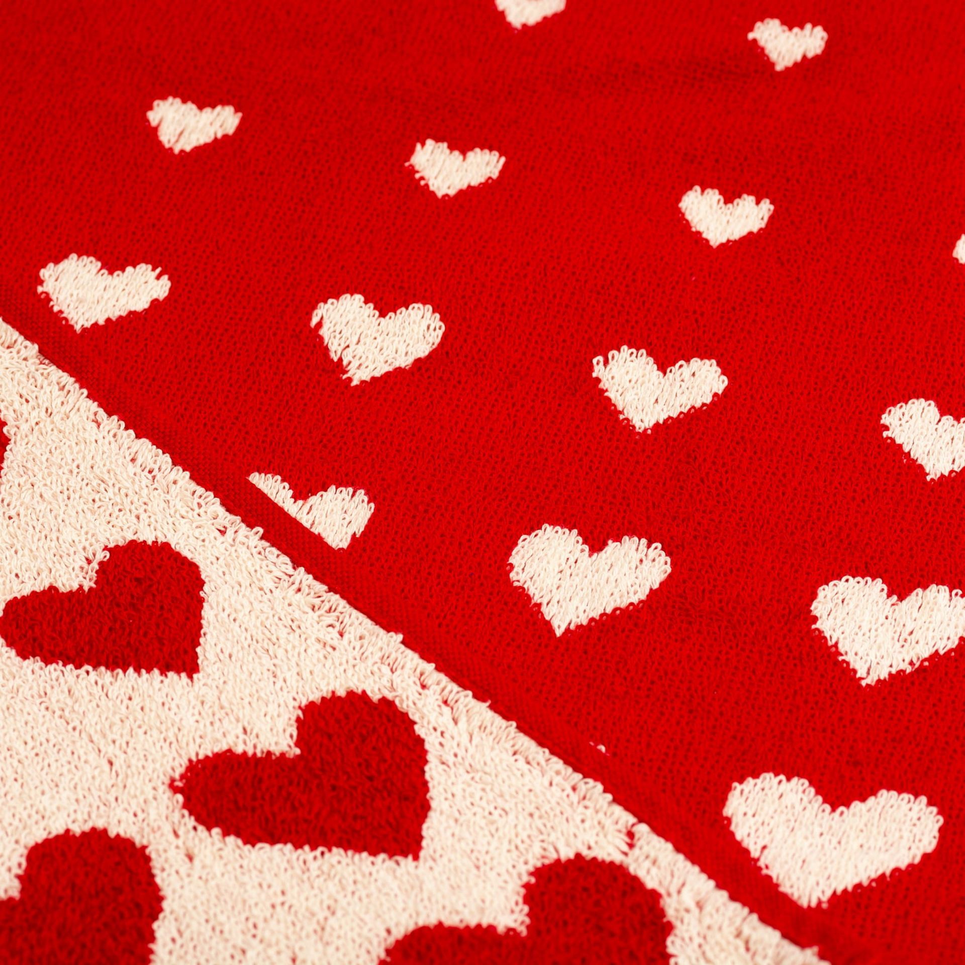 Bunzlau Castle Handdoek Hearts Rood