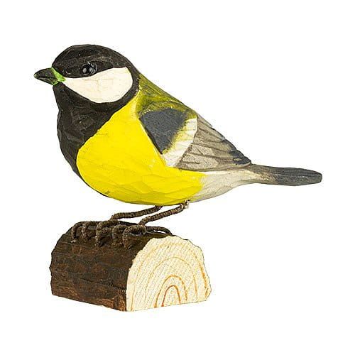 Koolmees hout/ handgemaakt