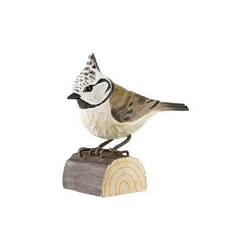 Kuifmees hout/ handgemaakt