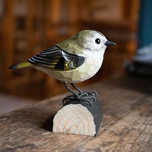 Goudhaantje hout/ handgemaakt
