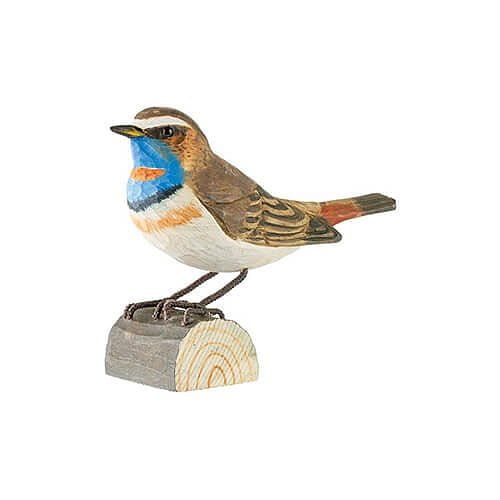 Blauwborst hout/ handgemaakt