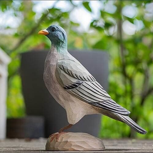 Houtduif hout/ handgemaakt