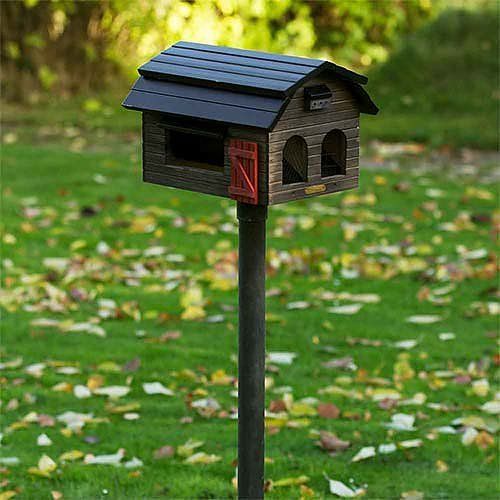 Metalen paal voor voederhuisjes
