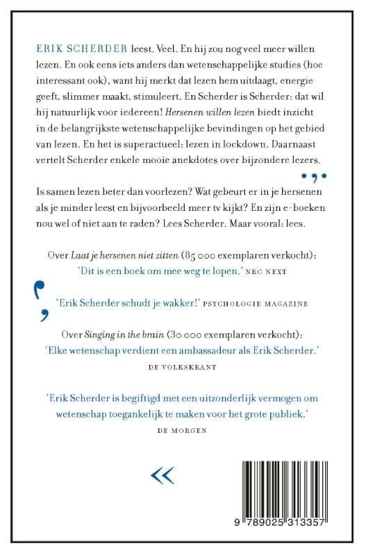 Erik Scherder; Hersenen willen lezen