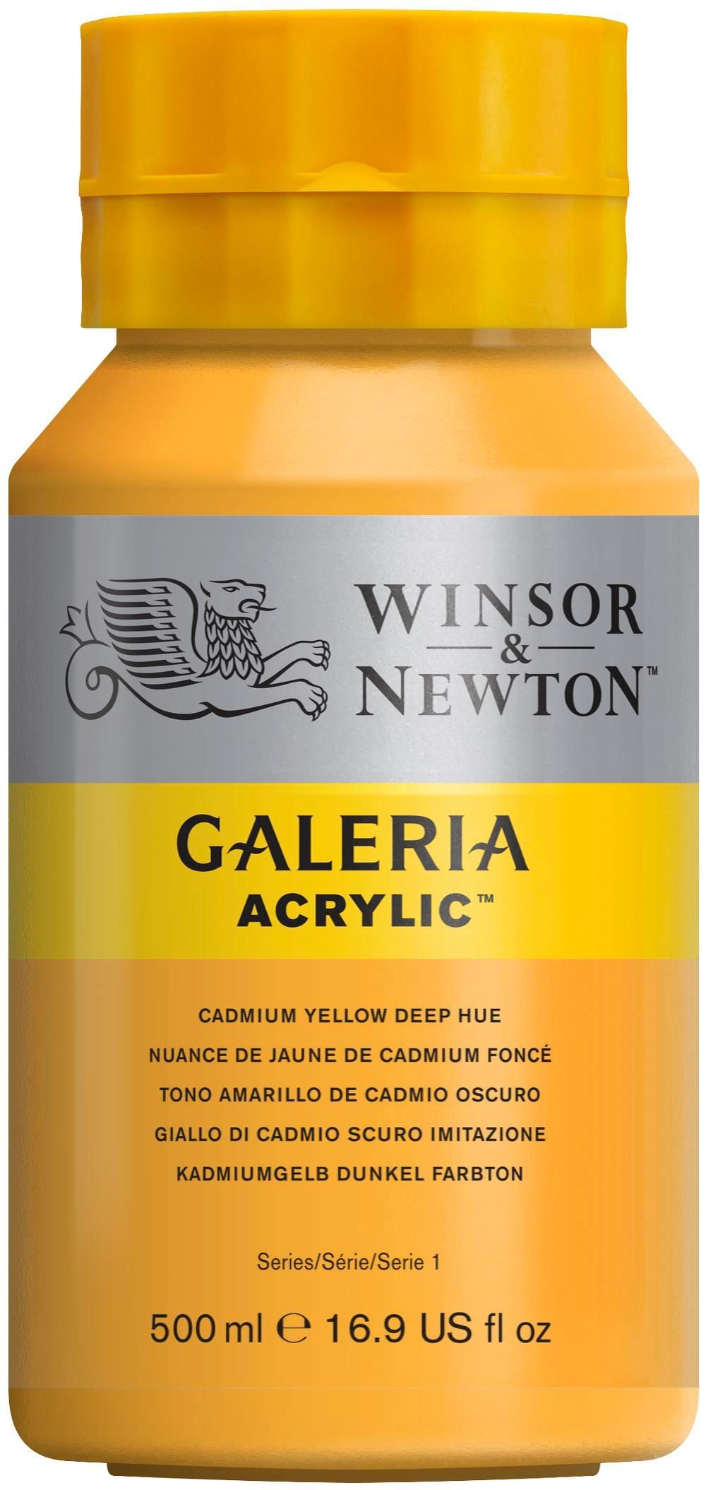 Winsor & Newton - Galeria Acrylic Cadmium Yellow Deep Hue (500ml)