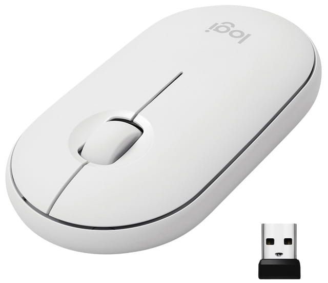 Muis Logitech Pebble M350 draadloos wit