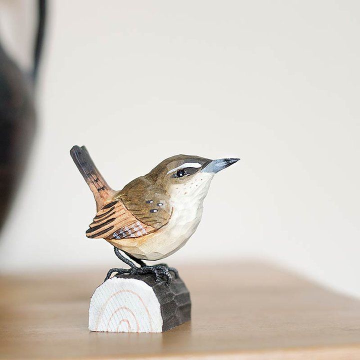 Winterkoninkje hout/ handgemaakt