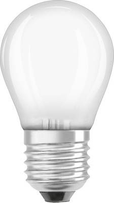Matwitte gloeilamp met een E14-schroefdraadfitting.