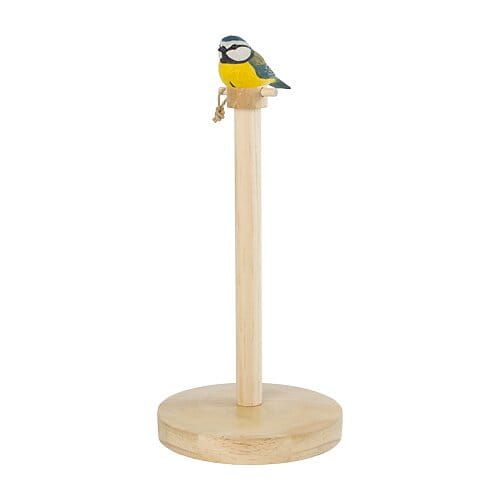 Keukenrolhouder Pimpelmees hout/ handgemaakt