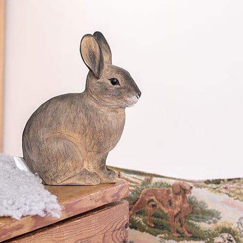 Konijn hout handgemaakt wildlife